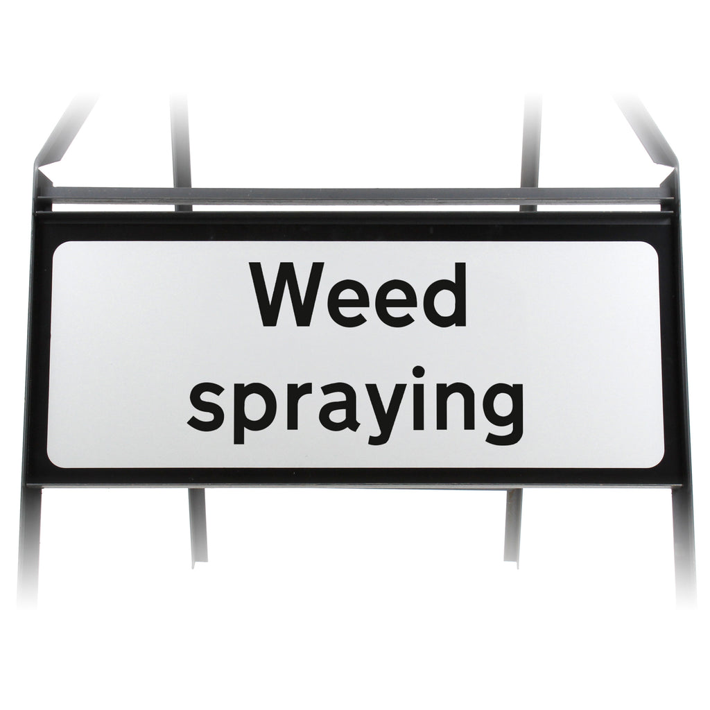 Weed Spraying Supplementary Plate - Metal Sign