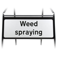 Weed Spraying Supplementary Plate - Metal Sign
