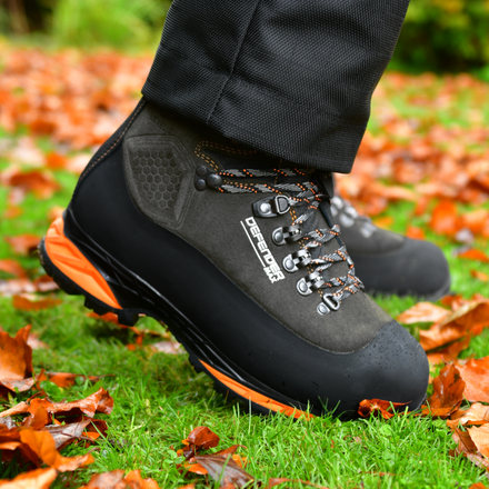 Stein Defender Max V2 SB P HI CI WR AN Chainsaw Boots - Grey