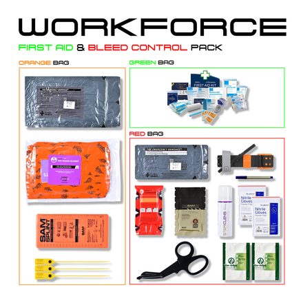 Stein Workforce First Aid & Trauma Kit - British Standard Compliant