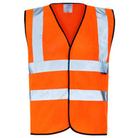Supertouch Hi-Vis Orange/Black 2 Band Vest - Class 2