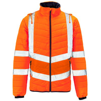 Supertouch Hi-Vis Orange Puffer Jacket