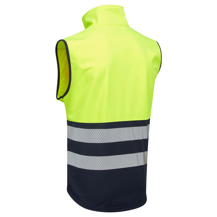 Supertouch Essentials Hi-Vis Yellow/Black Eco Coolair Softshell Gilet