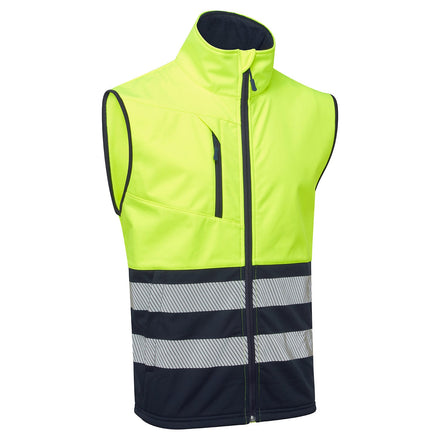 Supertouch Essentials Hi-Vis Yellow/Black Eco Coolair Softshell Gilet