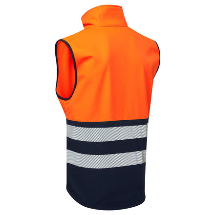 Supertouch Essentials Hi-Vis Orange/Black Eco Coolair Softshell Gilet