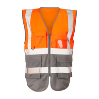 Supertouch Hi-Vis Orange/Grey Executive Vest