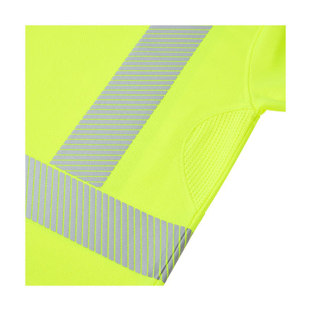 Supertouch Essentials Hi-Vis Yellow Eco CoolMax Short Sleeved Polo Shirt