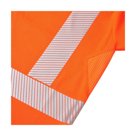 Supertouch Essentials Hi-Vis Orange Eco CoolMax Short Sleeved Polo Shirt