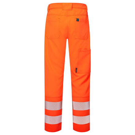 Supertouch Essentials Hi Vis Orange Eco Coolair 4-Way Stretch Trousers