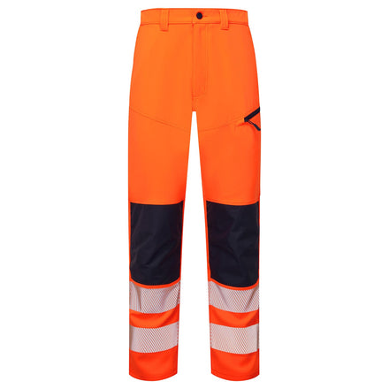 Supertouch Essentials Hi Vis Orange Eco Coolair 4-Way Stretch Trousers