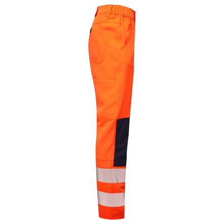 Supertouch Essentials Hi Vis Orange Eco Coolair 4-Way Stretch Trousers