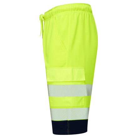 Supertouch Essentials Hi-Vis Yellow Eco CottonCool Shorts