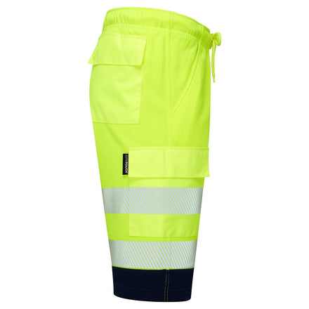Supertouch Essentials Hi-Vis Yellow Eco CottonCool Shorts