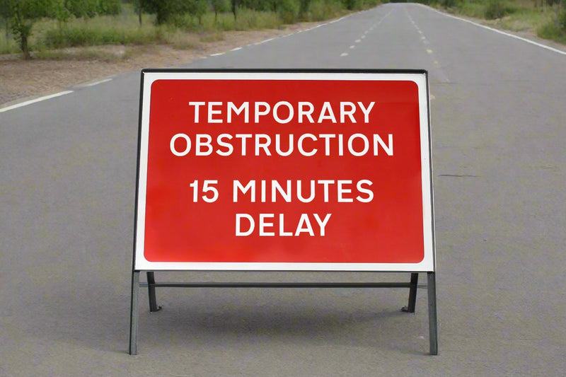 Temporary Obstruction 15 Minutes Delay Zintec Frame Description Img