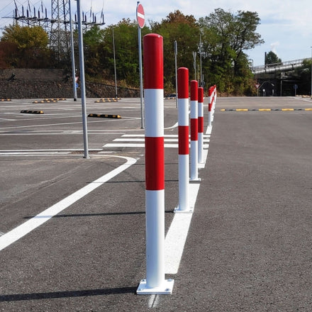Traffic Line Barrier Post Bollard 1000mm - Bolt Down