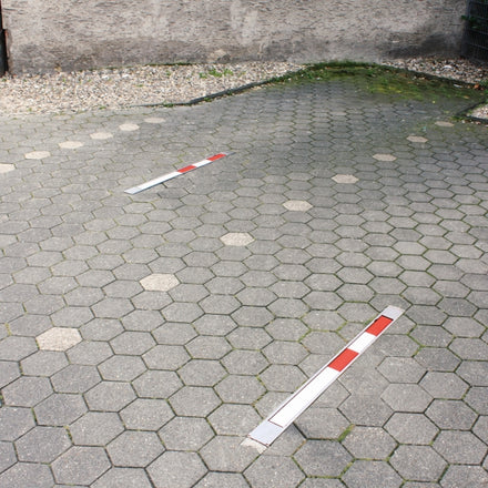 Traffic Line COMMANDER-PLUS Galvanised Flush-Fitting Square Drop Down Post Bollard 1000mm