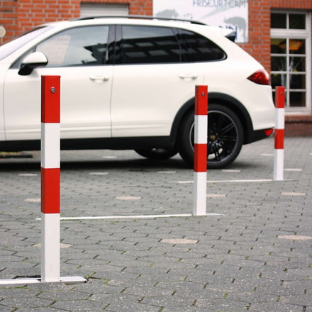 Traffic Line COMMANDER-PLUS Galvanised Flush-Fitting Square Drop Down Post Bollard 1000mm