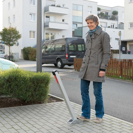 Traffic Line CONTROLLER-PLUS Anodised Semi-Automatic Drop Down Post Bollard 1000mm