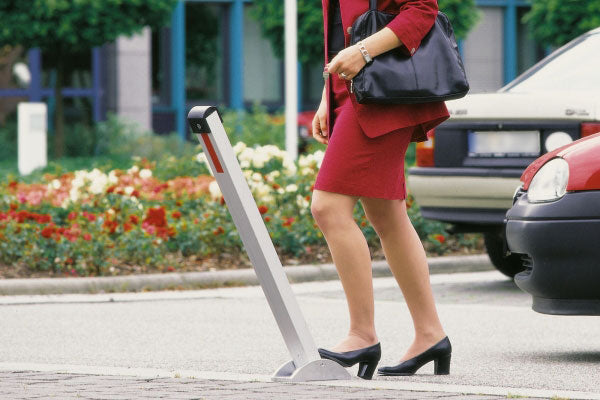 Traffic Line CONTROLLER-PLUS Anodised Semi-Automatic Drop Down Post Bollard 1000mm