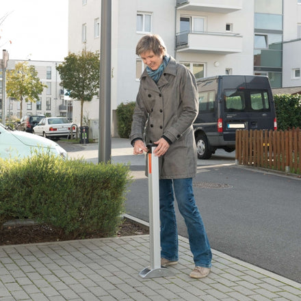 Traffic Line CONTROLLER-PLUS Anodised Semi-Automatic Drop Down Post Bollard 1000mm