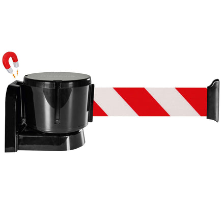 TRAFFIC-LINE Magnetic Wall Mounted Belt Barrier - Red/White Belt