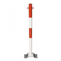 Traffic Line MINDER B Galvanised Removable Chain Barrier Post Bollard 1000mm - Bolt Down
