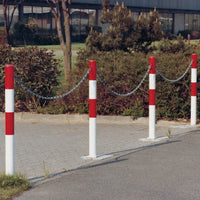 Traffic Line MINDER B Galvanised Removable Chain Barrier Post Bollard 1000mm - Multiple Colours