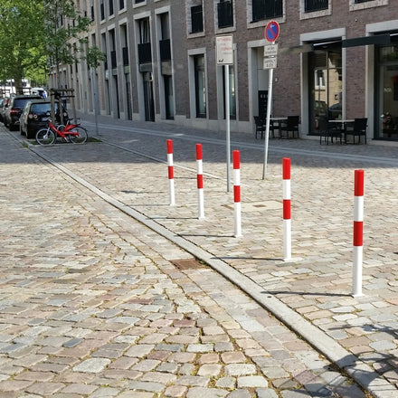 Traffic Line MINDER B Galvanised Removable Chain Barrier Post Bollard 1000mm - Multiple Colours