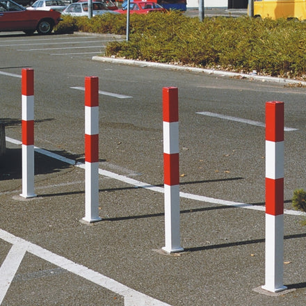 Traffic Line MINDER B Galvanised Removable Chain Barrier Post Bollard 1000mm - Multiple Colours