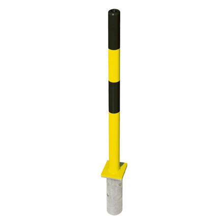 Traffic Line MINDER B Galvanised Removable Chain Barrier Post Bollard 1000mm - Multiple Colours