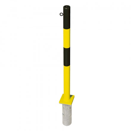 Traffic Line MINDER B Galvanised Removable Chain Barrier Post Bollard 1000mm - Multiple Colours