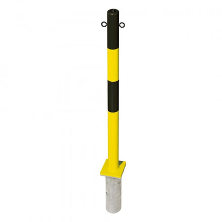 Traffic Line MINDER B Galvanised Removable Chain Barrier Post Bollard 1000mm - Multiple Colours