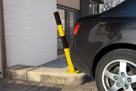 Traffic Line Galvanised Spring Loaded Barrier Post Bollard 1000mm