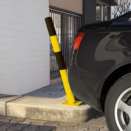 Traffic Line Galvanised Spring Loaded Barrier Post Bollard 1000mm