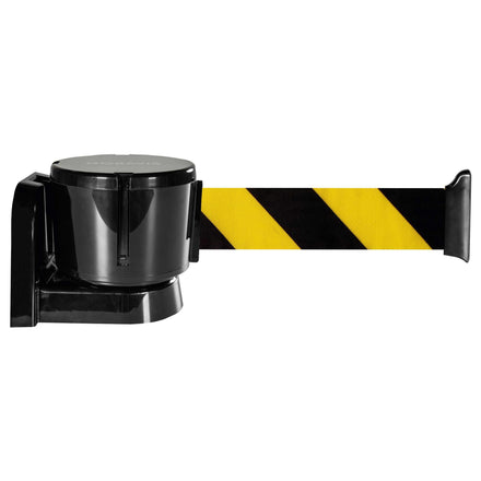 TRAFFIC-LINE Wall Mounted Belt Barrier - Yellow/Black Belt