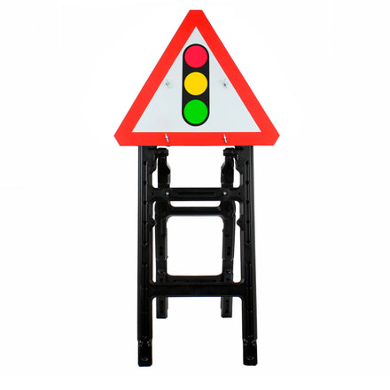 Traffic Signals Ahead Quick Fit Sign Face Dia. 543 (Face Only) | 750mm