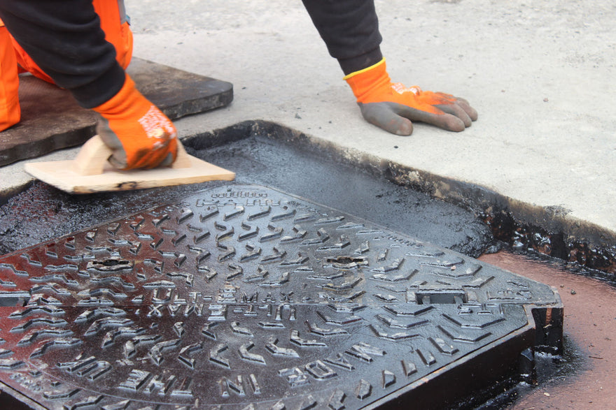 Ultracrete Enviromastic Hot Applied Rubber Modified Mastic Asphalt Installation