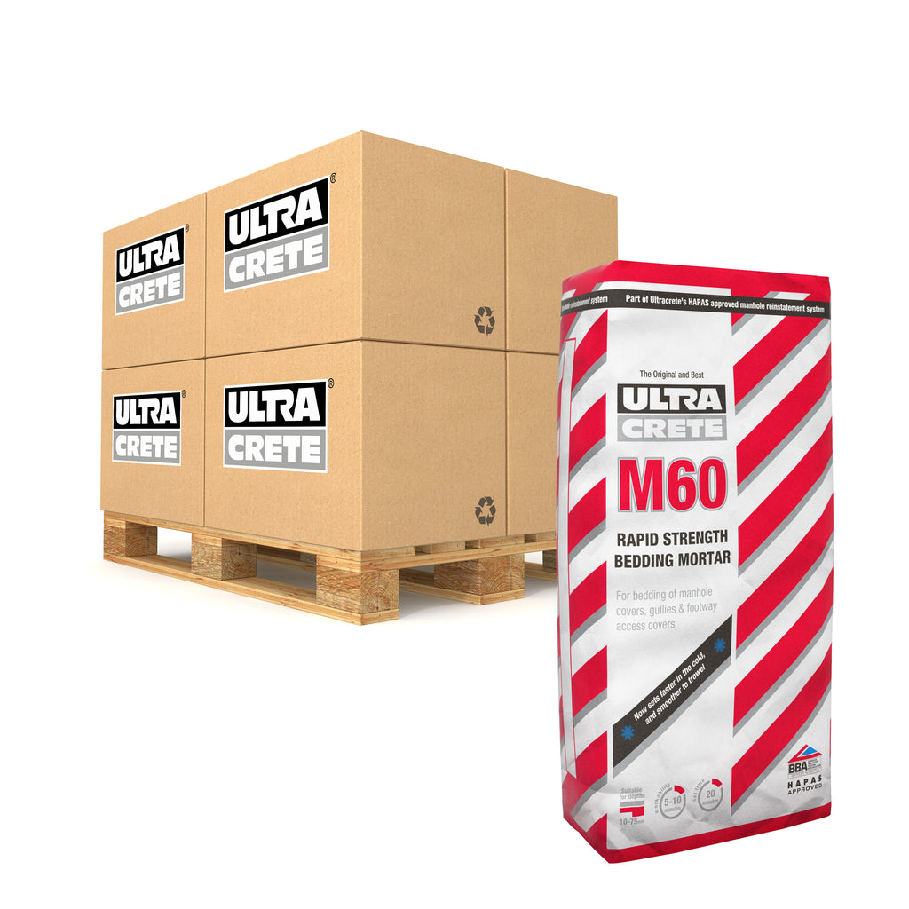 UltraCrete M60 60 Minute Traffic Bedding Mortar 25kg