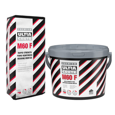 UltraCrete M60F Rapid Strength Fibre Reinforced Bedding Mortar 25kg