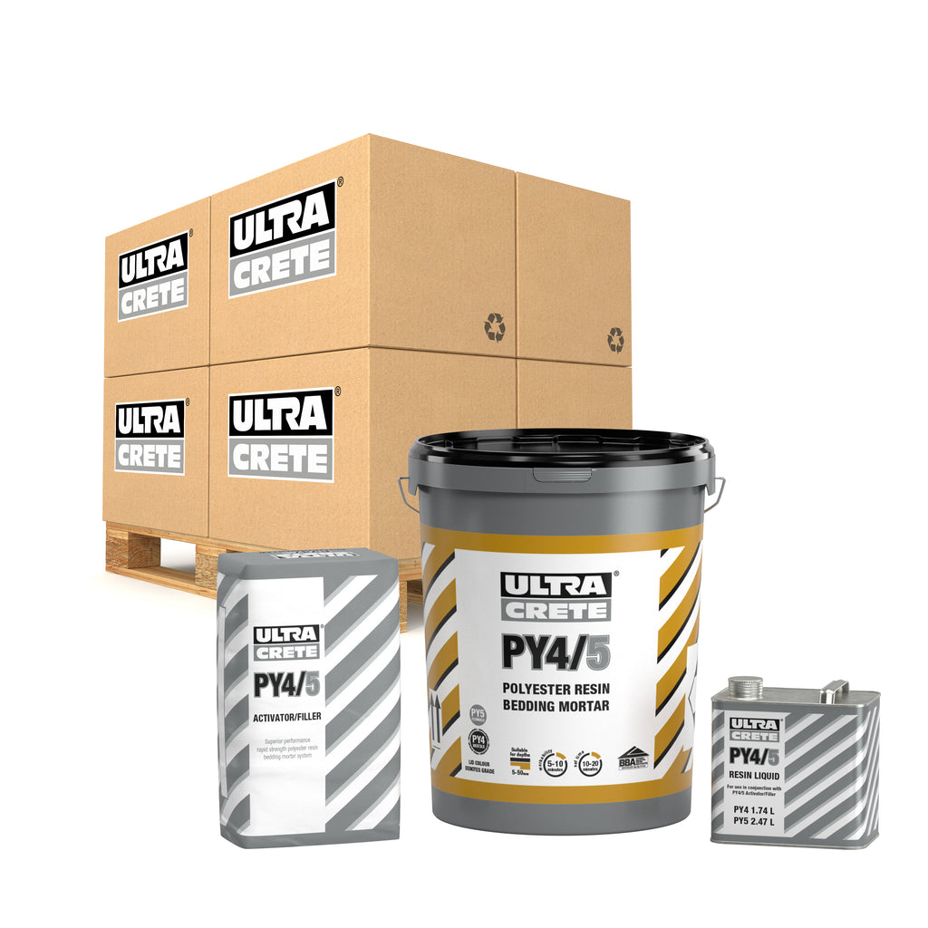 UltraCrete PY4 Non Slumping Polyester Resin Bedding Mortar 25kg