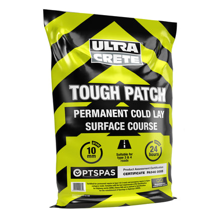 UltraCrete 10mm Tough Patch Permanent Cold-lay Surface Repair 25kg
