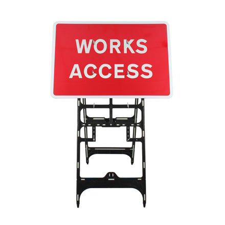 Works Access Sign Diagram 7301 | Quick Fit (face only) | 1050x750mm