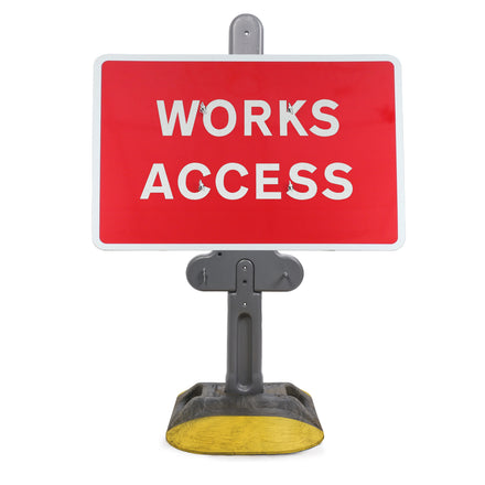 Works Access Sign Diagram 7301 | Quick Fit (face only) | 1050x750mm