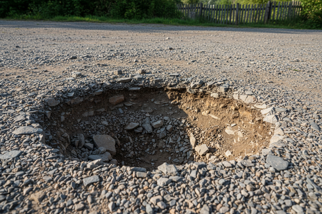How To Repair Potholes In A Gravel Driveway | Start Safety UK