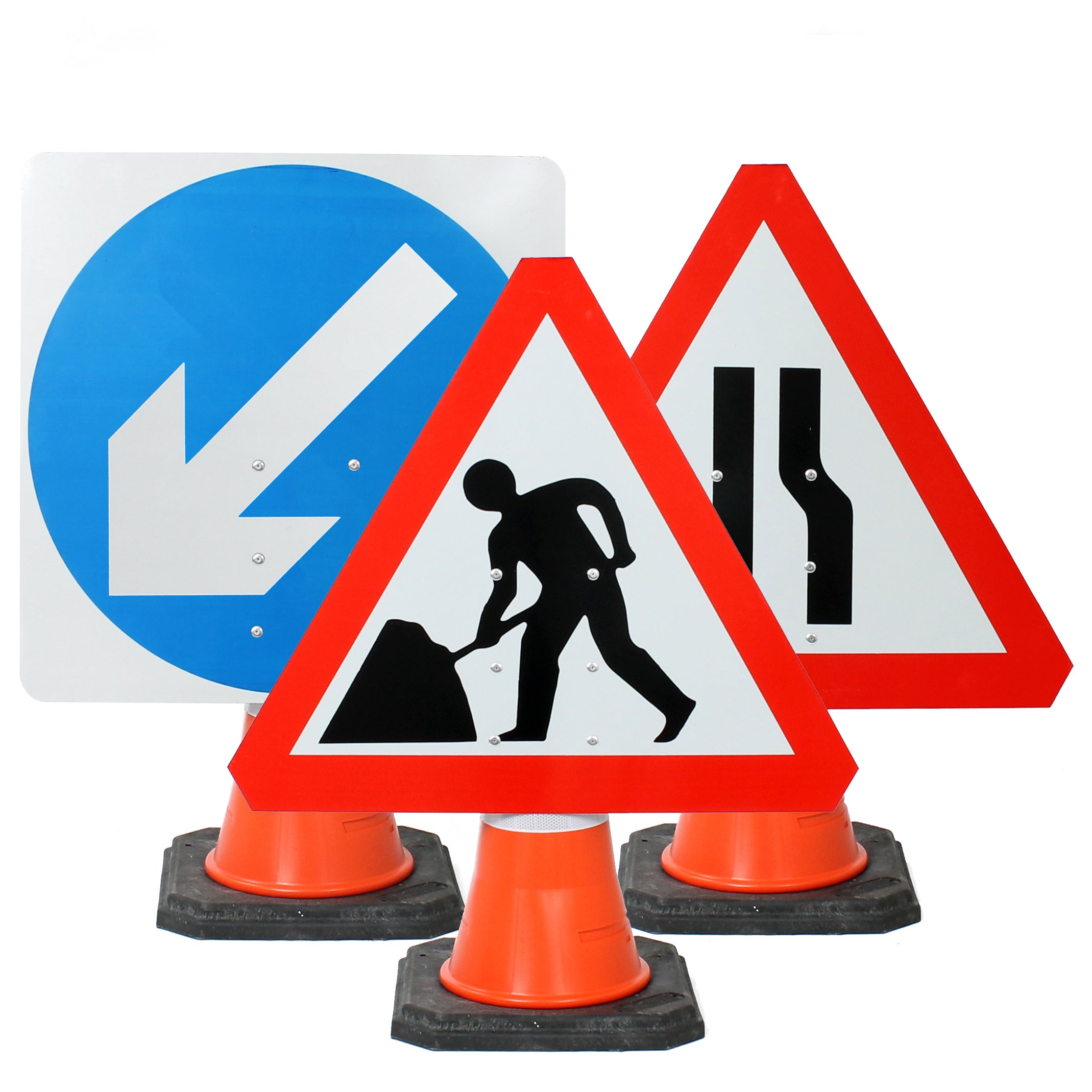 Constrict Sign Cone-Mounted Road Signs | Next-Day Delivery | Start Safety UK