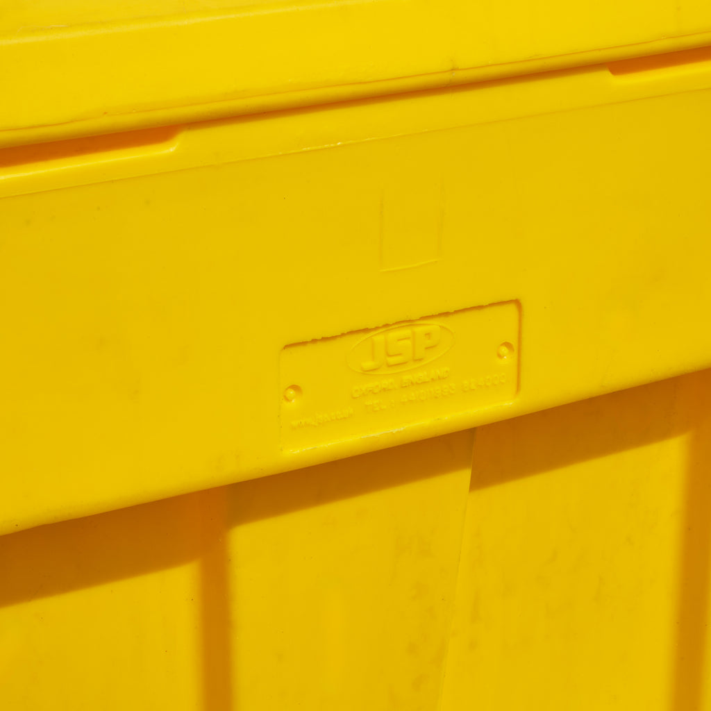 200L Grit Bin In Yellow - Medium Size With Forklift Slots | HPK470-000-200