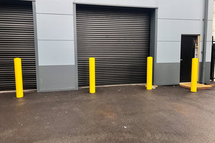 Autopa Yellow Steel Bollard | 1000mm Above Ground | 60-219mm