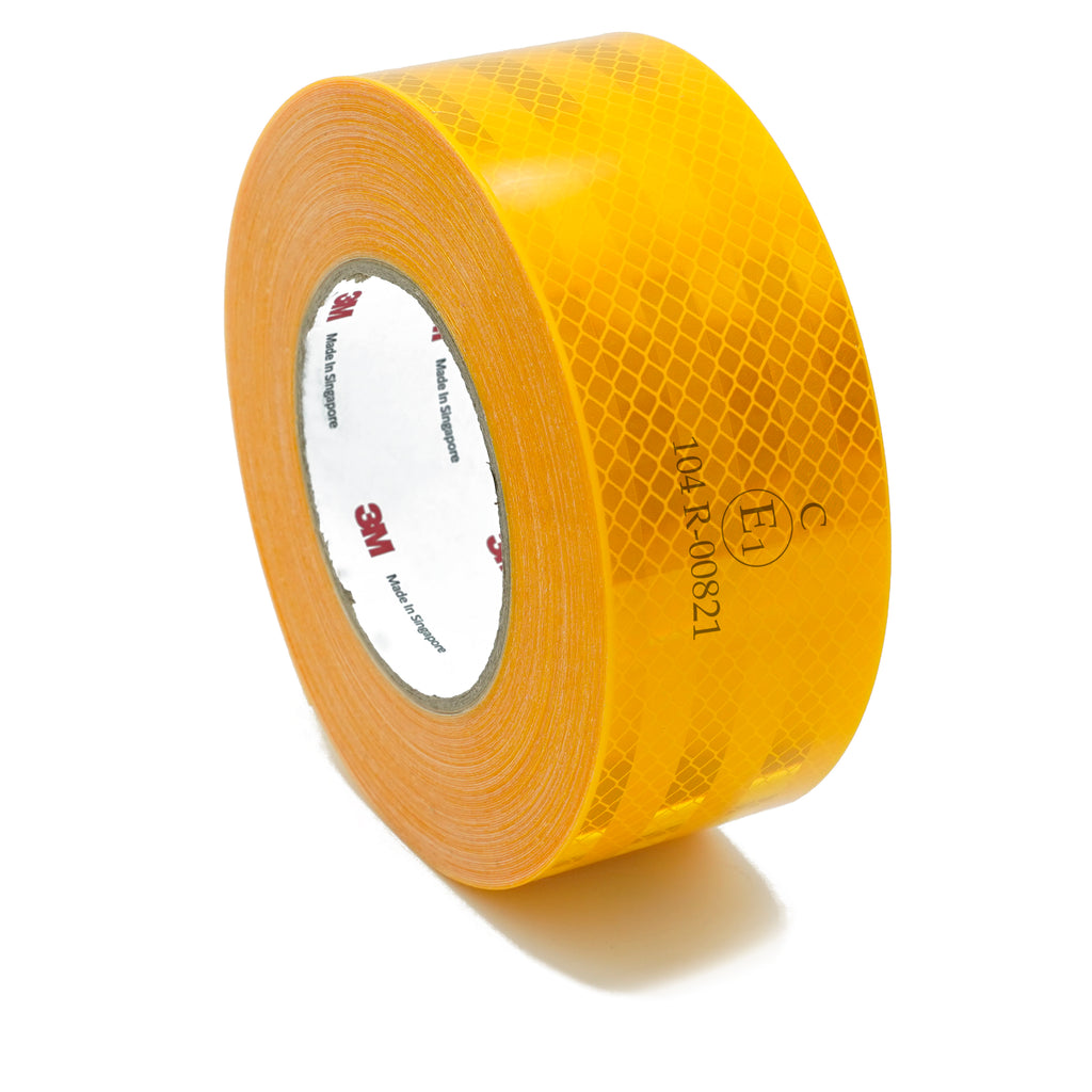 3m Diamond Grade Conspicuity Vehicle Marking Tape 983 Series - ECE101 - 53.5mm x 25m (Yellow/Amber)