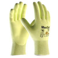 ATG MaxiCut Ultra Gloves 44-3745FY  Palm Coated Yellow Handling Gloves