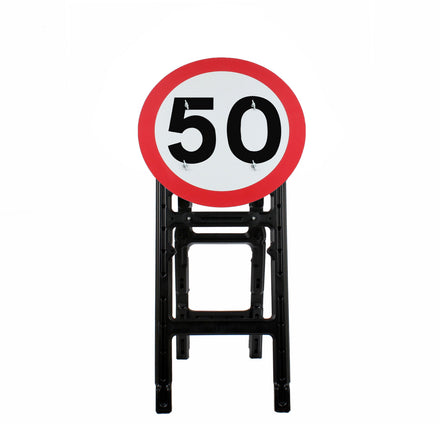 50mph | Quick Fit Sign Face Dia. 670 (Face Only) | 750mm